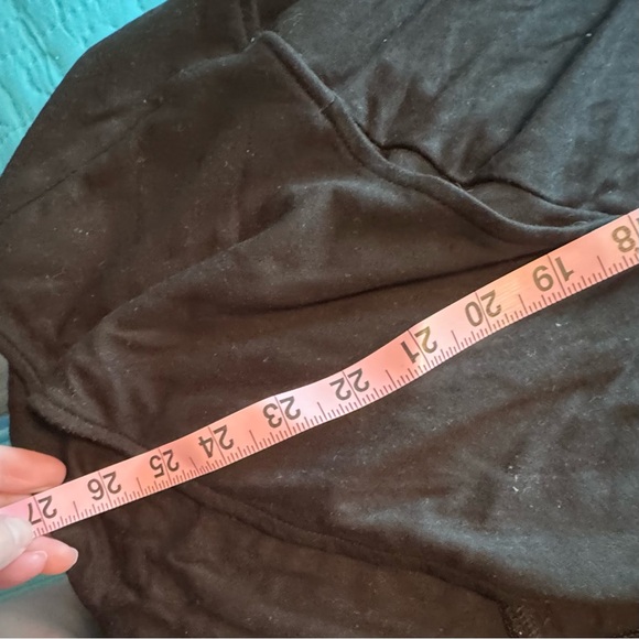 Zenergy by Chico’s Black Open Front Cardigan Shrug Size 3 XL Stretch - Picture 5 of 9